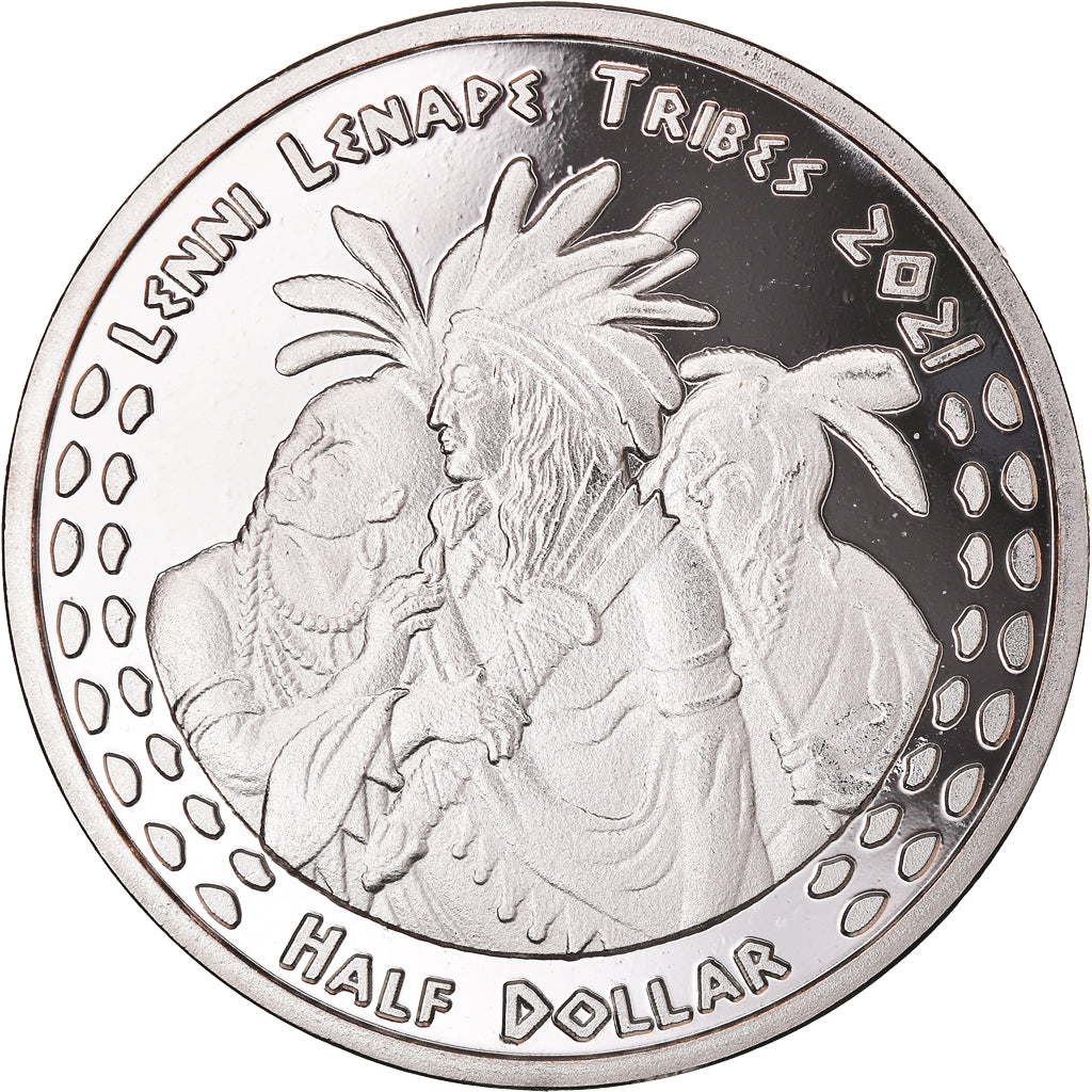 Coin, United States, Half Dollar, 2021, U.S. Mint, Lenni Lenape tribes.BE.