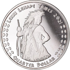 Coin, United States, quarter dollar, 2021, U.S. Mint, Lenni Lenape tribes.BE.