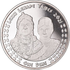 Munten, Verenigde Staten, Dime, 2021, U.S. Mint, Lenni Lenape tribes.BE. Monnaie