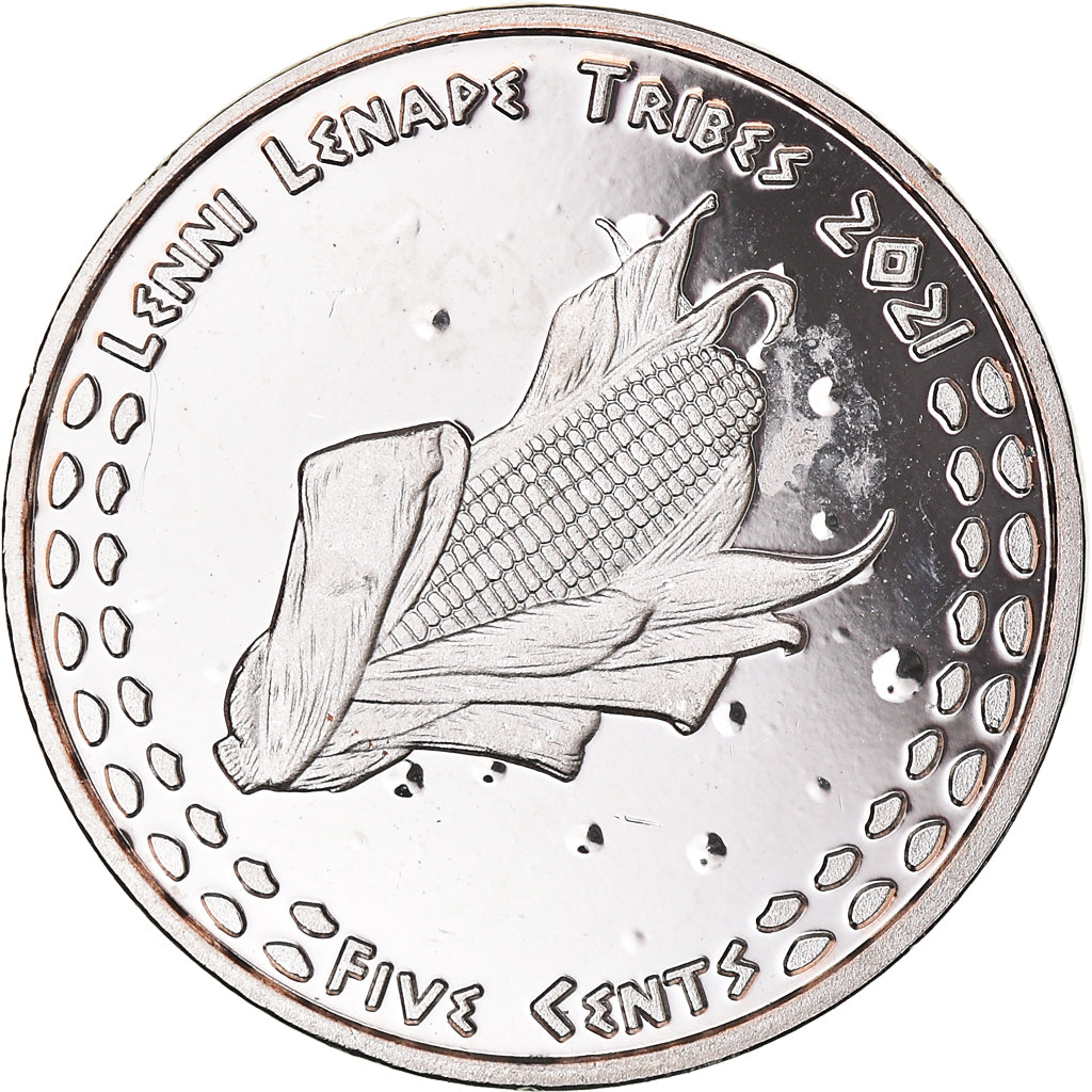 Moneta, USA, 5 Cents, 2021, U.S. Mint, Lenni Lenape tribes.BE. Monnaie de