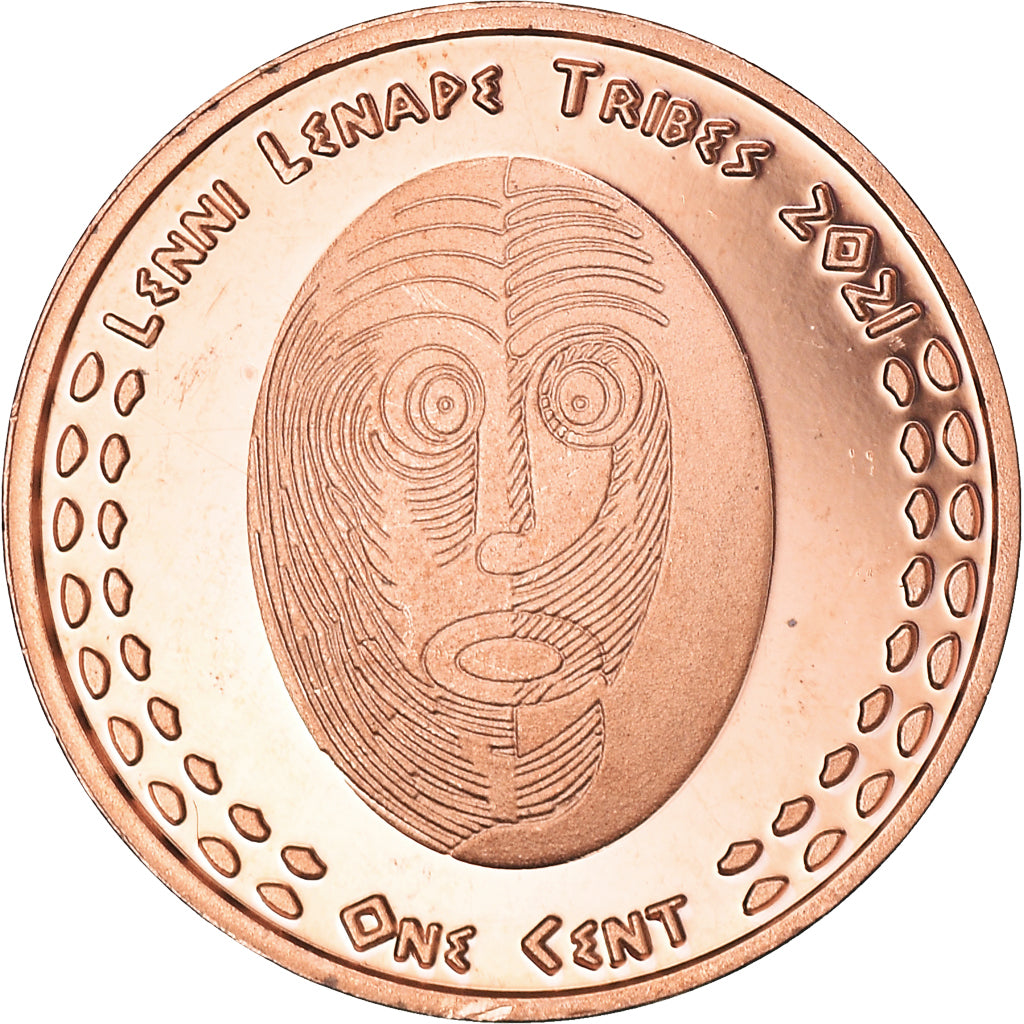 Moneta, Stati Uniti, Cent, 2021, U.S. Mint, Lenni Lenape tribes.BE. Monnaie de