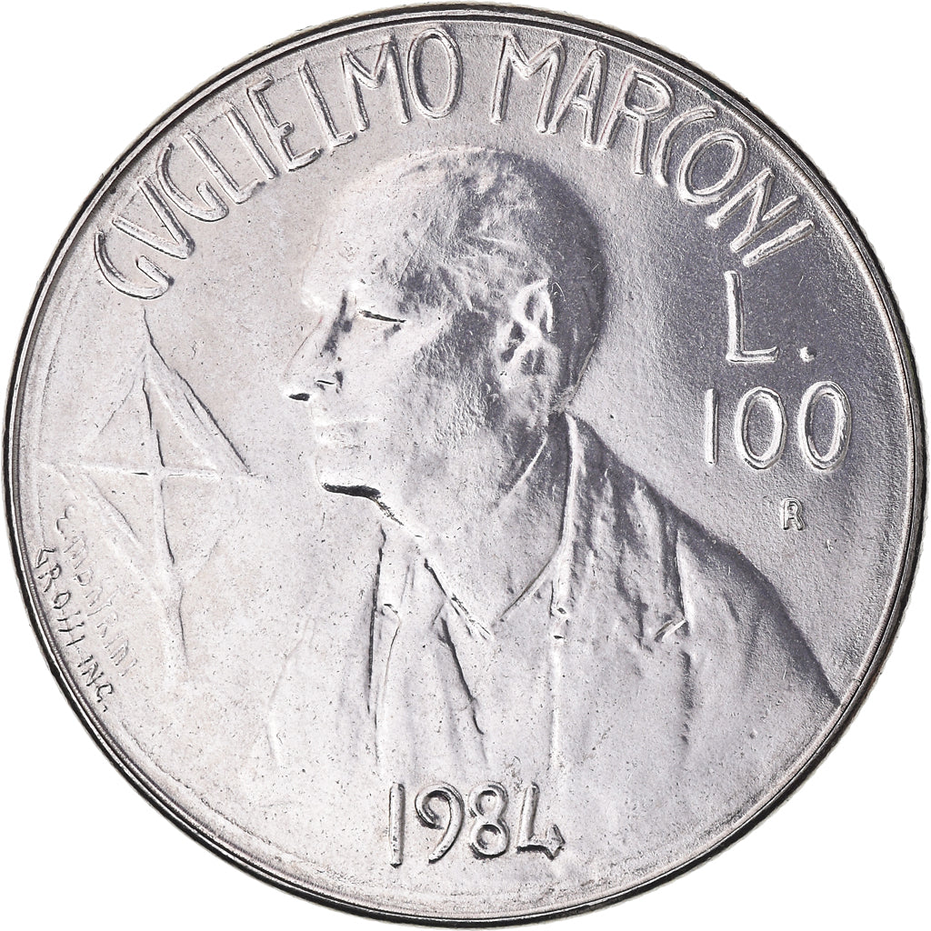 Moneta, San Marino, 100 Lire, 1984, Rome, SPL, Acciaio, KM:165