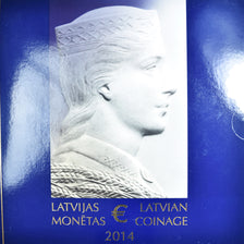 Latvia, Set, 2014, Latvia .Set 8 monnaies Euro .BU, MS(65-70)