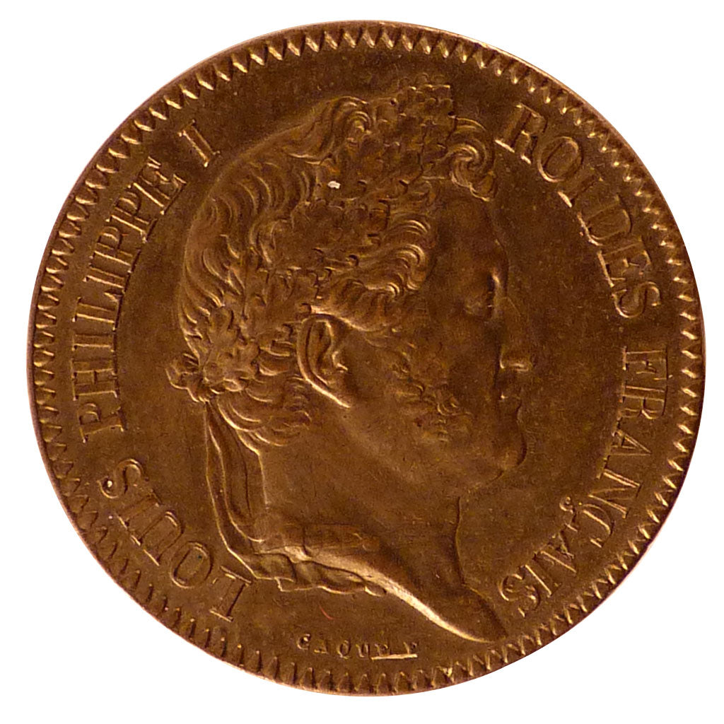 FRANCE, 1 Décime, 1830, AU(55-58), Brass, 14.18