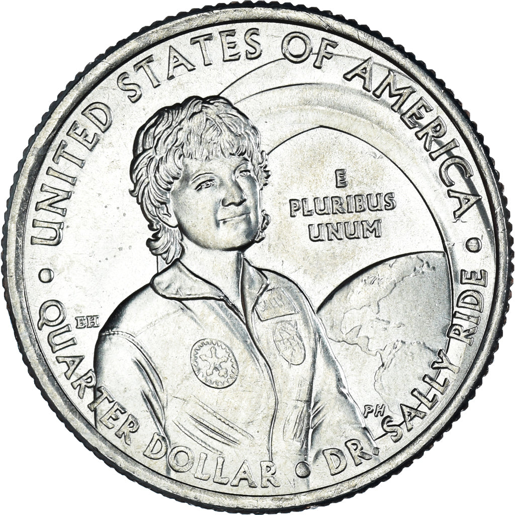 Coin, United States, quarter dollar, 2022, Philadelphia, Dr. Sally Ride, MS(63)