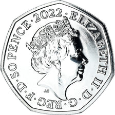 Coin, Great Britain, 50 Pence, 2022, Jeux du Commonwealth.FDC, MS(65-70)