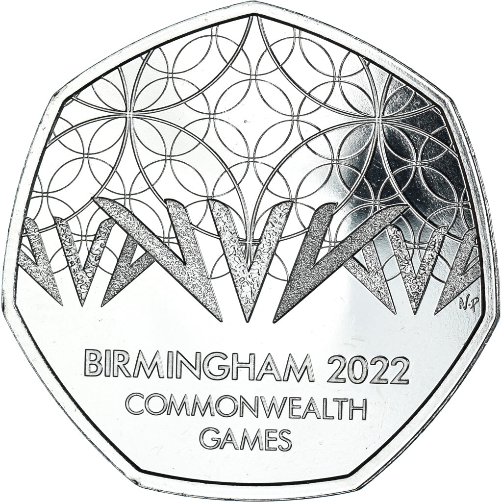 Coin, Great Britain, 50 Pence, 2022, Jeux du Commonwealth.FDC, MS(65-70)