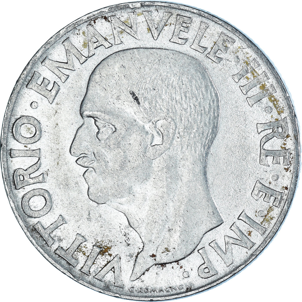 Moneta, Italia, Vittorio Emanuele III, Lira, 1942, Rome, MB+, Acciaio