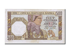 Geldschein, Serbien, 500 Dinara, 1941, 1941-11-01, VZ+