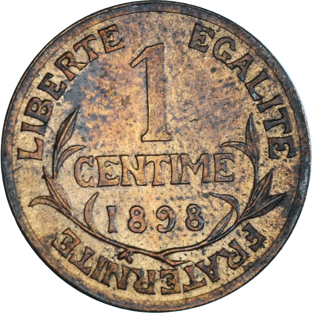 Moneta, Francia, Dupuis, Centime, 1898, Paris, BB, Bronzo, KM:840, Gadoury:90