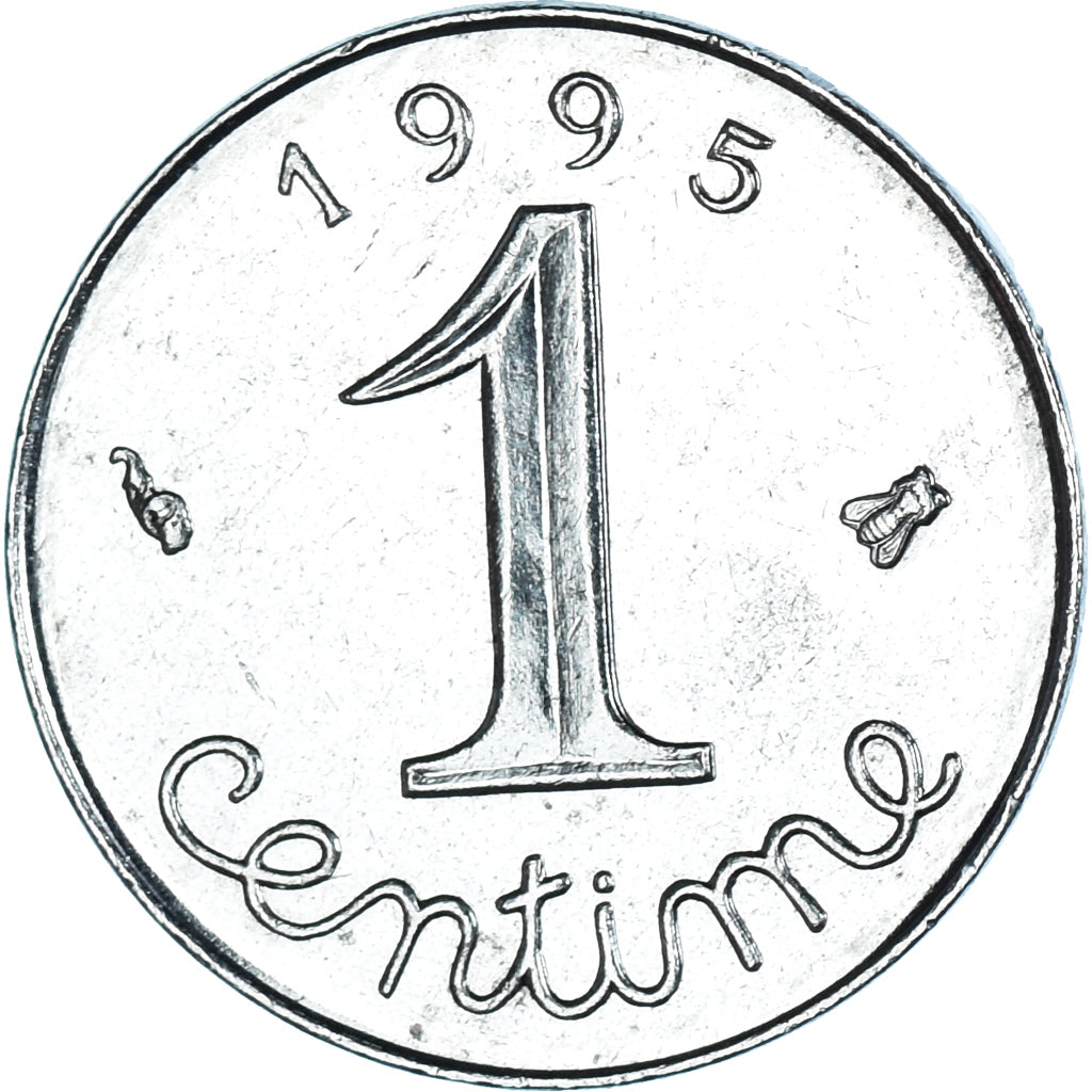 Coin, France, Épi, Centime, 1995, Paris, MS(63), Stainless Steel, KM:928