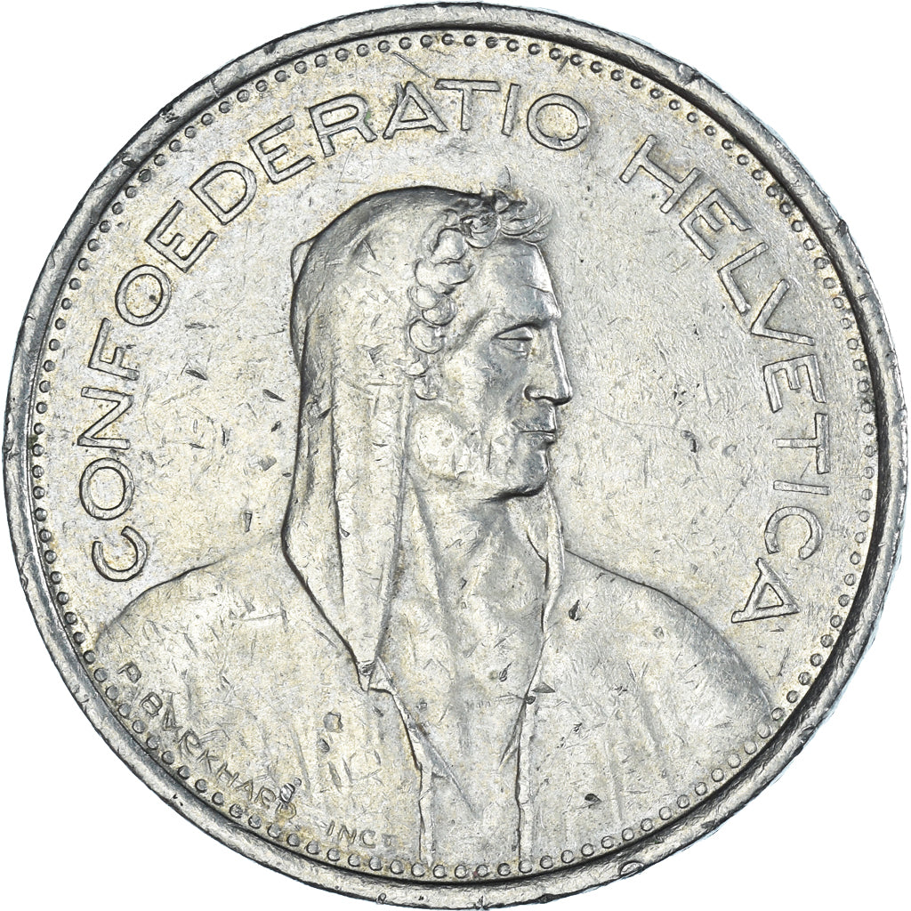 Moneta, Svizzera, 5 Francs, 1974, Bern, BB, Rame-nichel, KM:40a.1