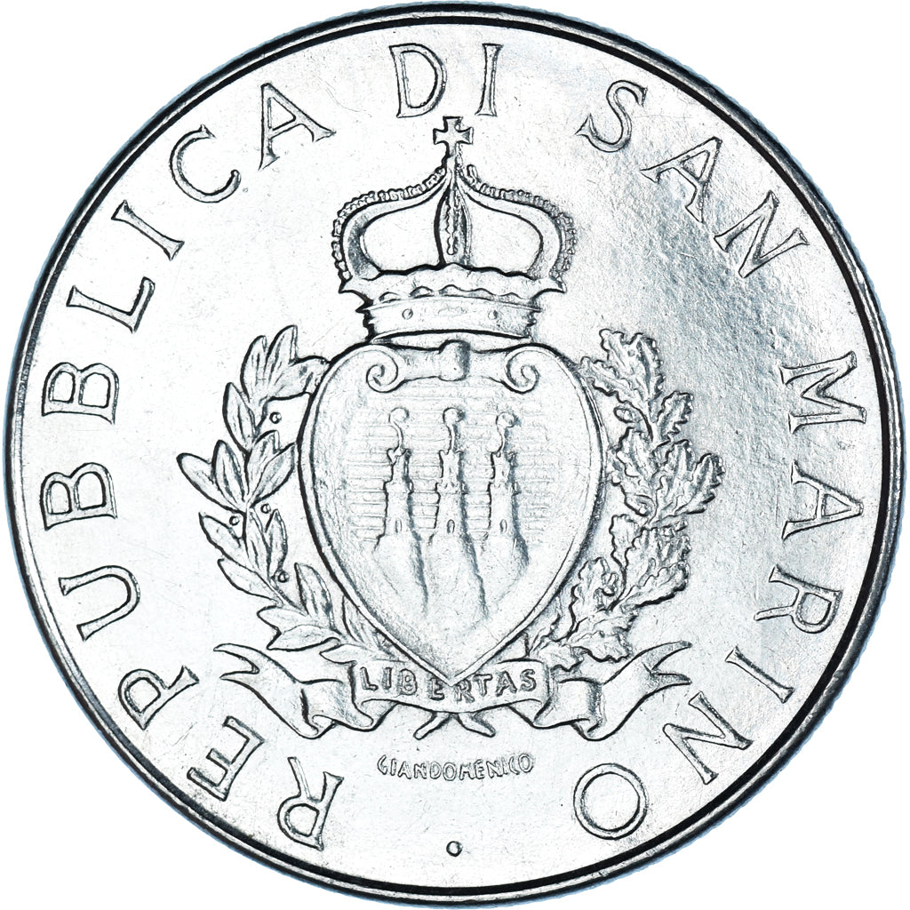 Münze, San Marino, 100 Lire, 1987, Rome, SS, Stahl, KM:207