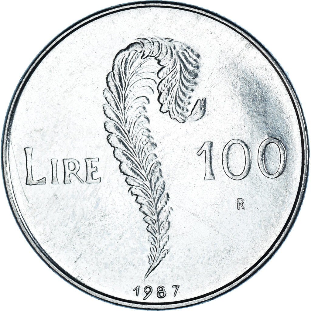 Münze, San Marino, 100 Lire, 1987, Rome, SS, Stahl, KM:207