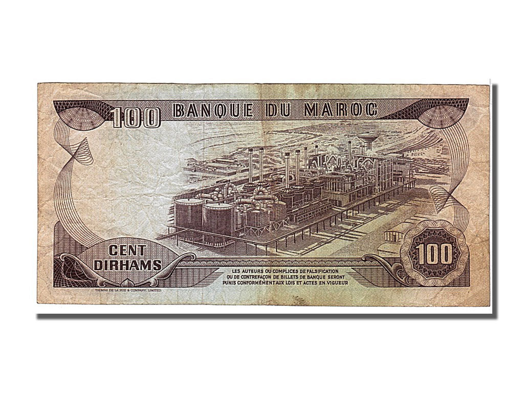 Banknot, Maroko, 100 Dirhams, 1970, EF(40-45)