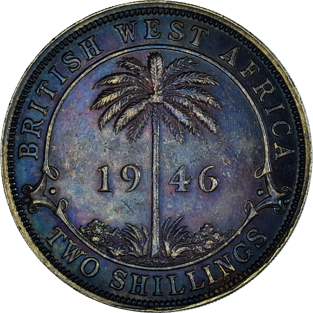 Münze, BRITISH WEST AFRICA, 2 Shillings, 1946, SS, Nickel-brass, KM:24