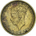 Moneda, ÁFRICA OCCIDENTAL BRITÁNICA, 2 Shillings, 1946, BC+, Níquel - latón