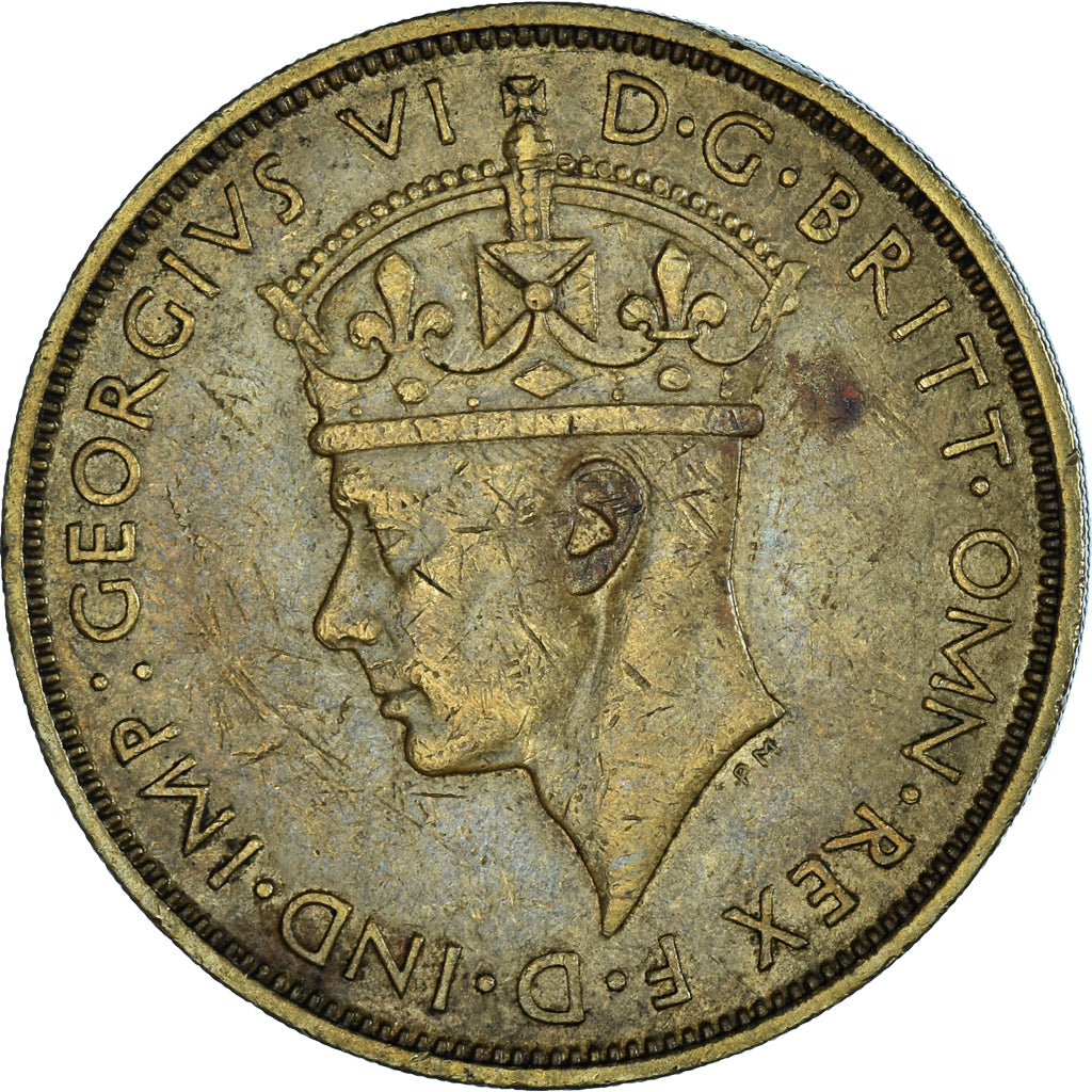 Coin, BRITISH WEST AFRICA, George VI, 2 Shillings, 1947, VF(30-35)