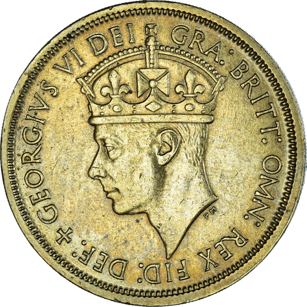 Monnaie, Afrique Occidentale britannique, George VI, 2 Shillings, 1949, TTB