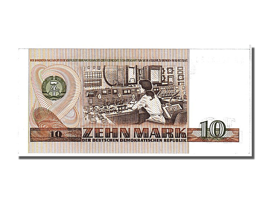 Germany - Democratic Republic, 10 Mark, 1971, KM #28b, UNC(65-70), 0003358