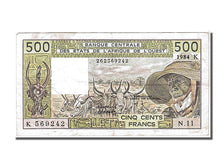 Western Africa, 500 Francs, 1984, EF(40-45), 262569242