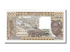 West African States, 1000 Francs, 1981, KM #107Ab, UNC(60-62), 000947243