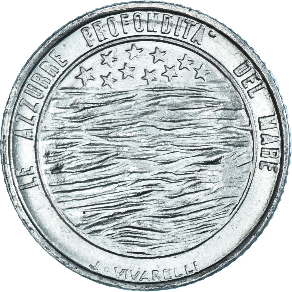 Münze, San Marino, 2 Lire, 1977, Rome, SS+, Aluminium, KM:64