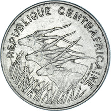 Coin, Central African Republic, 100 Francs, 1972, type 1, EF(40-45), Nickel
