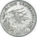 Coin, Central African Republic, 100 Francs, 1972, type 1, EF(40-45), Nickel