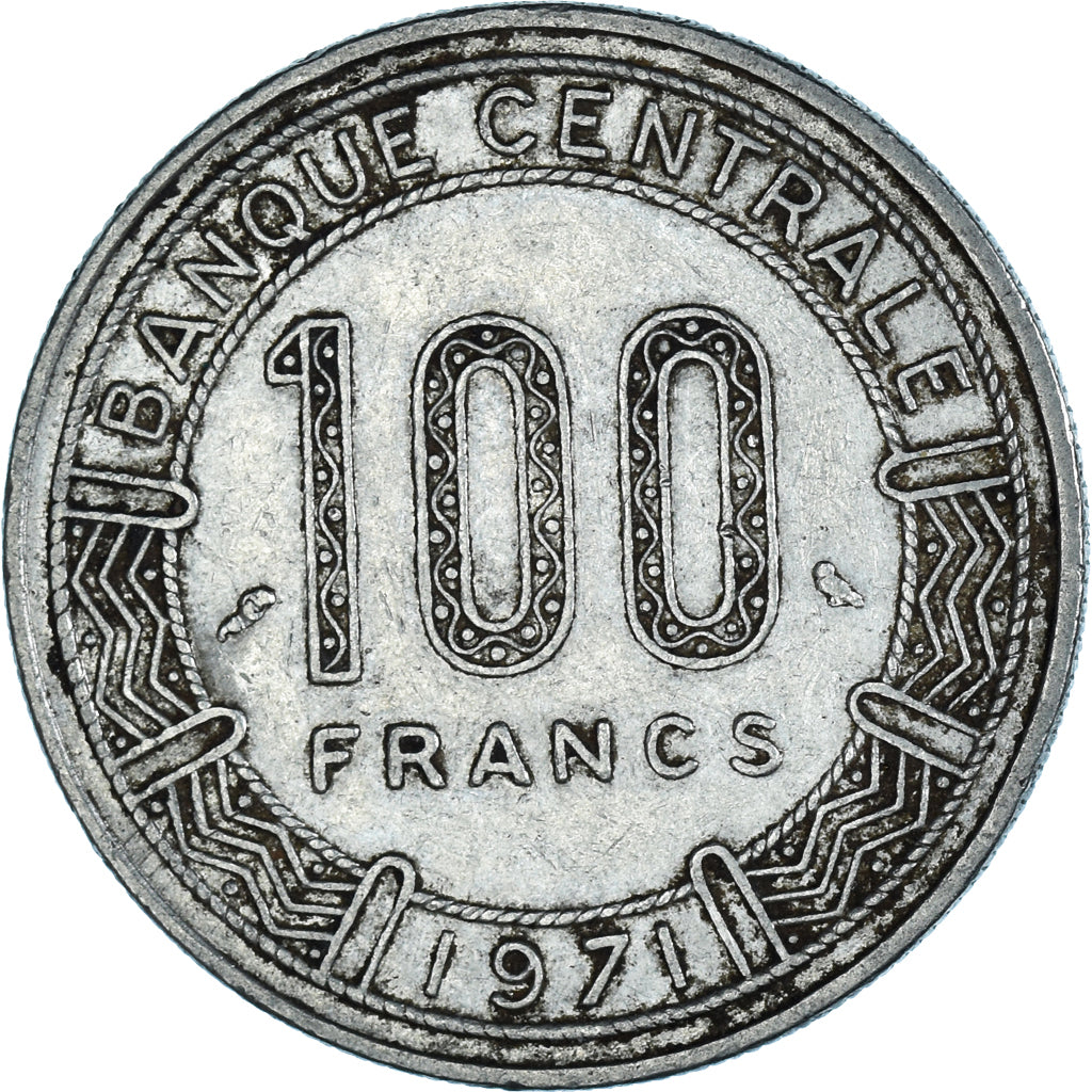 Moneta, Kamerun, 100 Francs, 1971, EF(40-45), Nikiel, KM:15