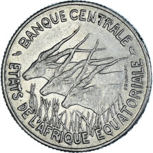 Coin, Gabon, 100 Francs, 1966, EF(40-45), Nickel, KM:5