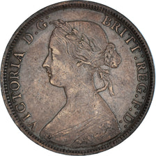Coin, Great Britain, Victoria, 1/2 Penny, 1860, EF(40-45), Bronze, KM:748.1