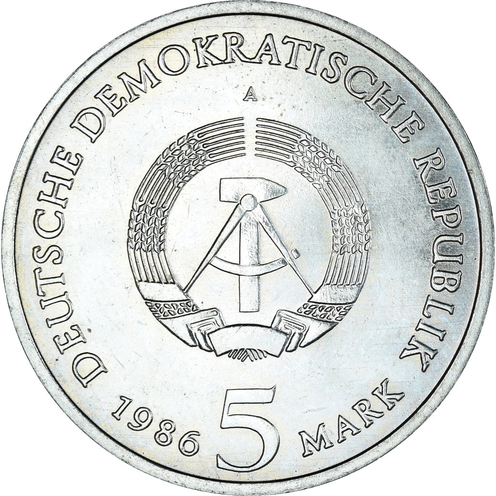 Coin, GERMAN-DEMOCRATIC REPUBLIC, Potsdam - New Palace, 5 Mark, 1986, Berlin
