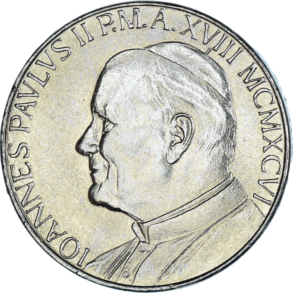 Moneta, CITTÀ DEL VATICANO, John Paul II, 50 Lire, 1996, Roma, SPL