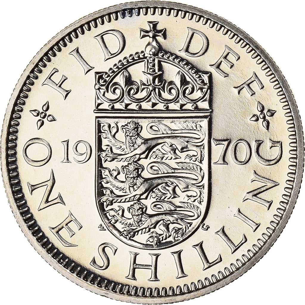 Monnaie, Grande-Bretagne, Shilling, 1970, SPL+, Cupro-nickel