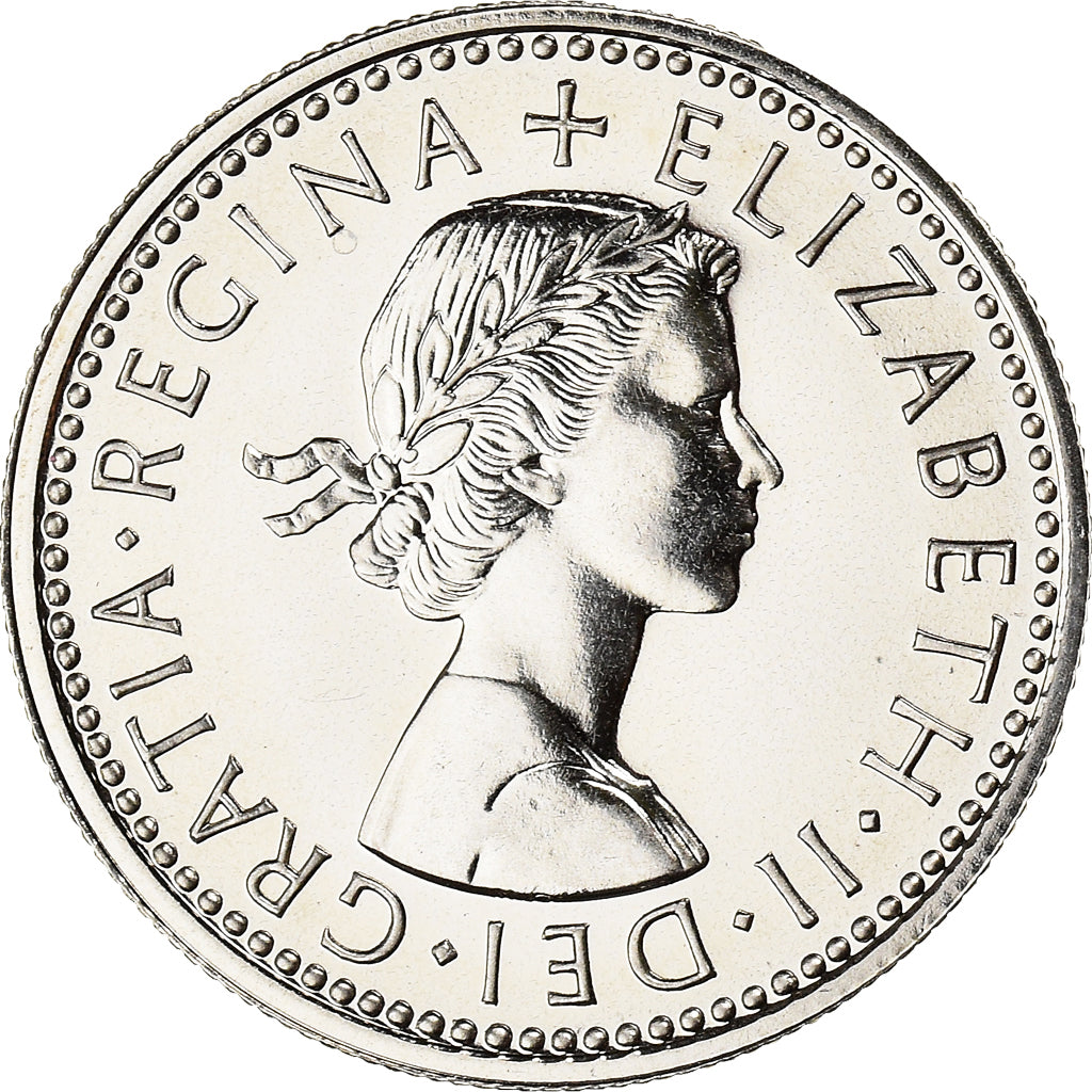 Coin, Great Britain, 6 Pence, 1970, MS(63), Copper-nickel