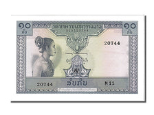 Lao, 10 Kip, 1962, KM #10b, UNC(65-70), 20744