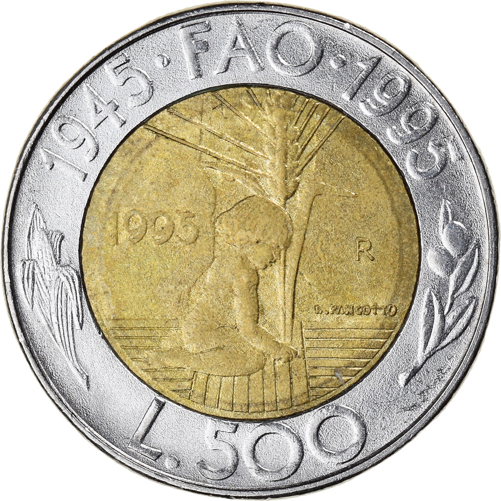 Münze, San Marino, 500 Lire, 1995, S+, Bi-Metallic, KM:330