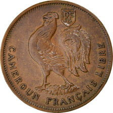 Coin, Cameroon, Franc, 1943, Pretoria, EF(40-45), Bronze, KM:5, Lecompte:14