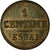 Moneta, Francja, 1 Centime, 1843, Paris, MS(60-62), Bronze, Gadoury:80