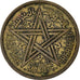 Coin, Morocco, Mohammed V, 2 Francs, 1945, Paris, VF(30-35), Aluminum-Bronze