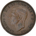 Monnaie, Grande-Bretagne, George VI, 1/2 Penny, 1937, TTB, Bronze, KM:844
