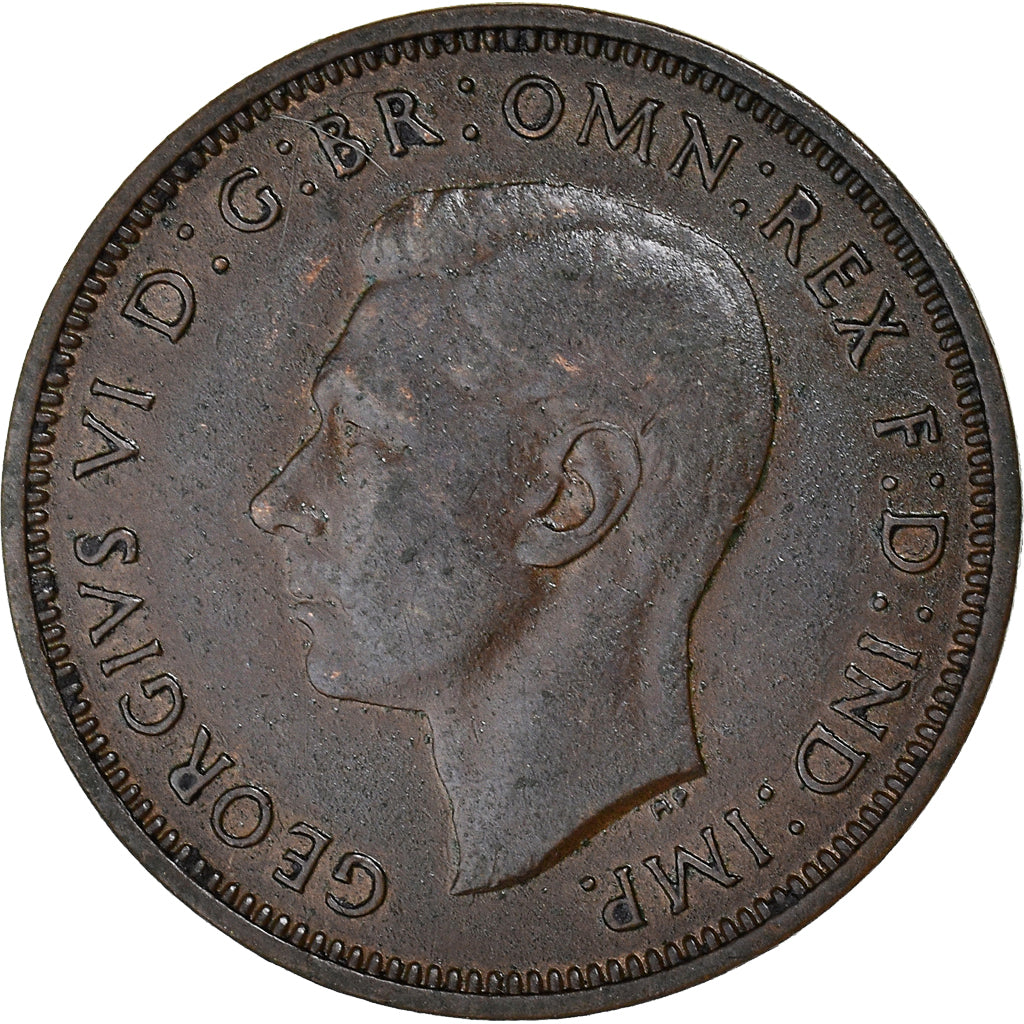 Monnaie, Grande-Bretagne, George VI, 1/2 Penny, 1940, TB+, Bronze, KM:844