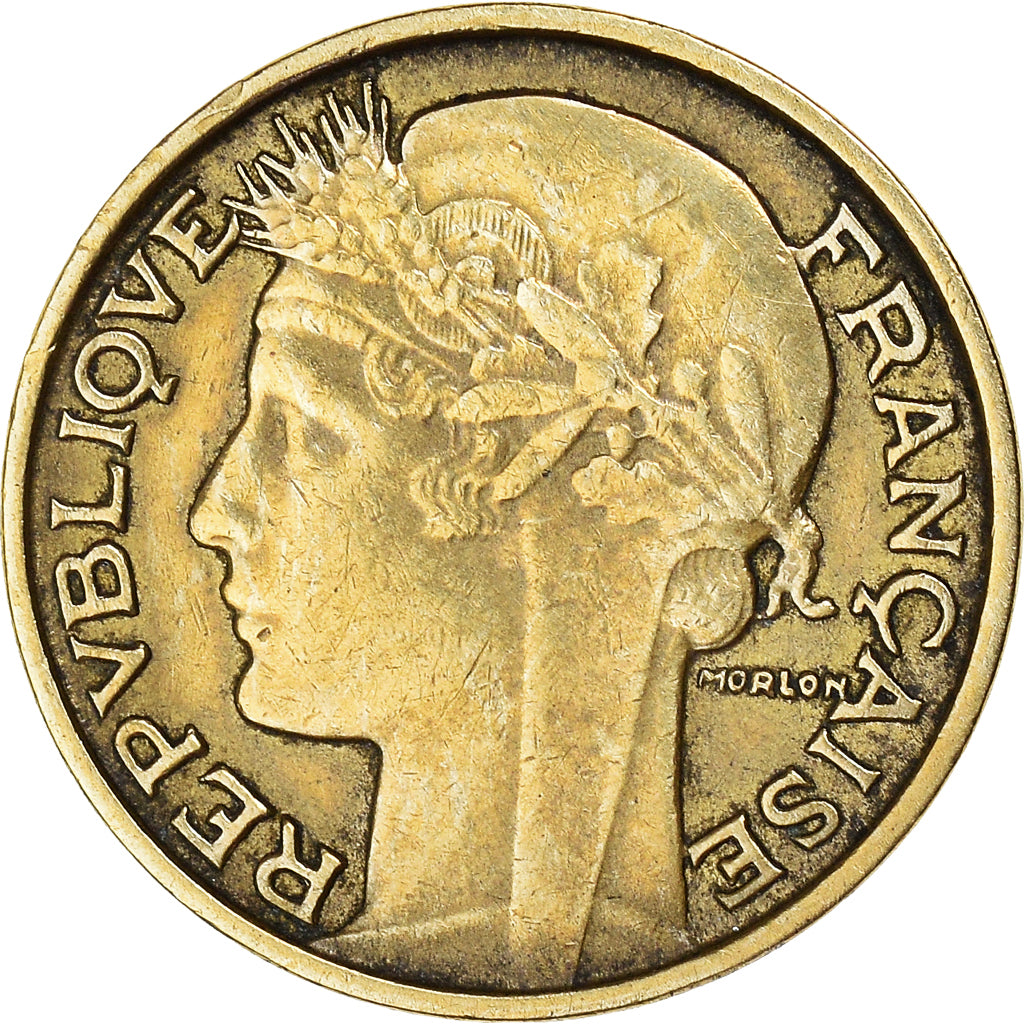 Munten, Frankrijk, Morlon, 50 Centimes, 1932, ZF+, Aluminum-Bronze, KM:894.1