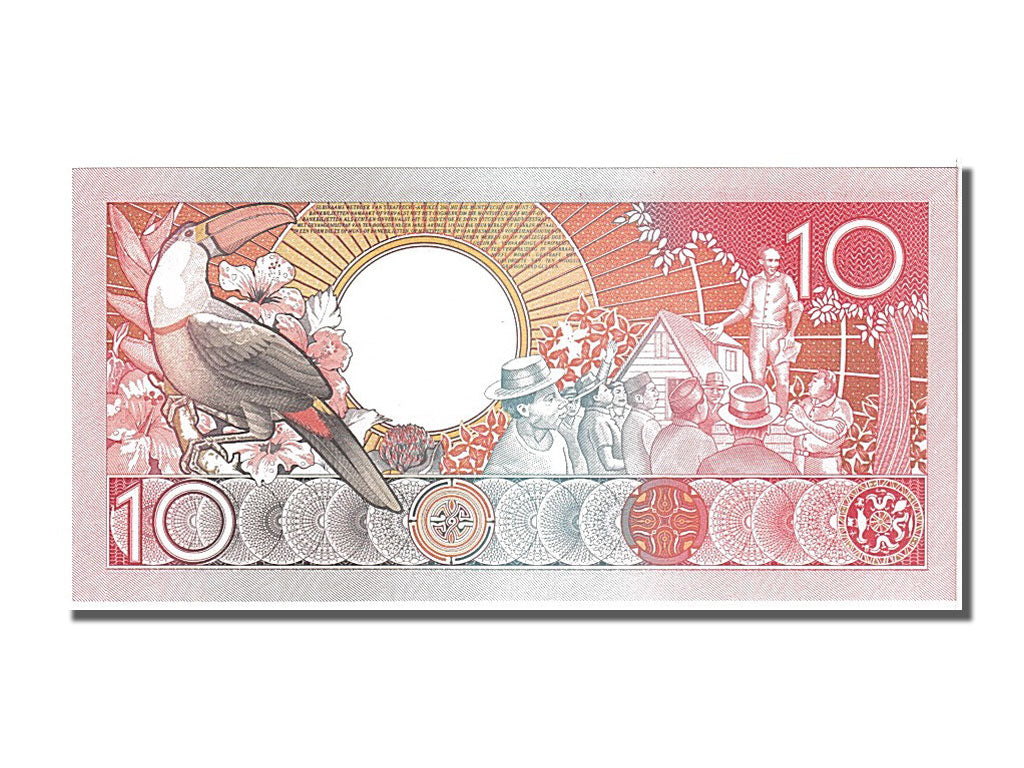 Surinam, 10 Gulden type 1986-88