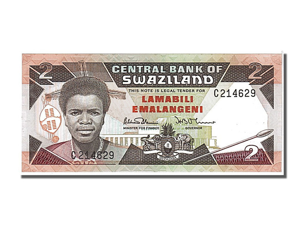 Swaziland, 2 Emalangeni, 1986, KM #13a, UNC(65-70), C214629