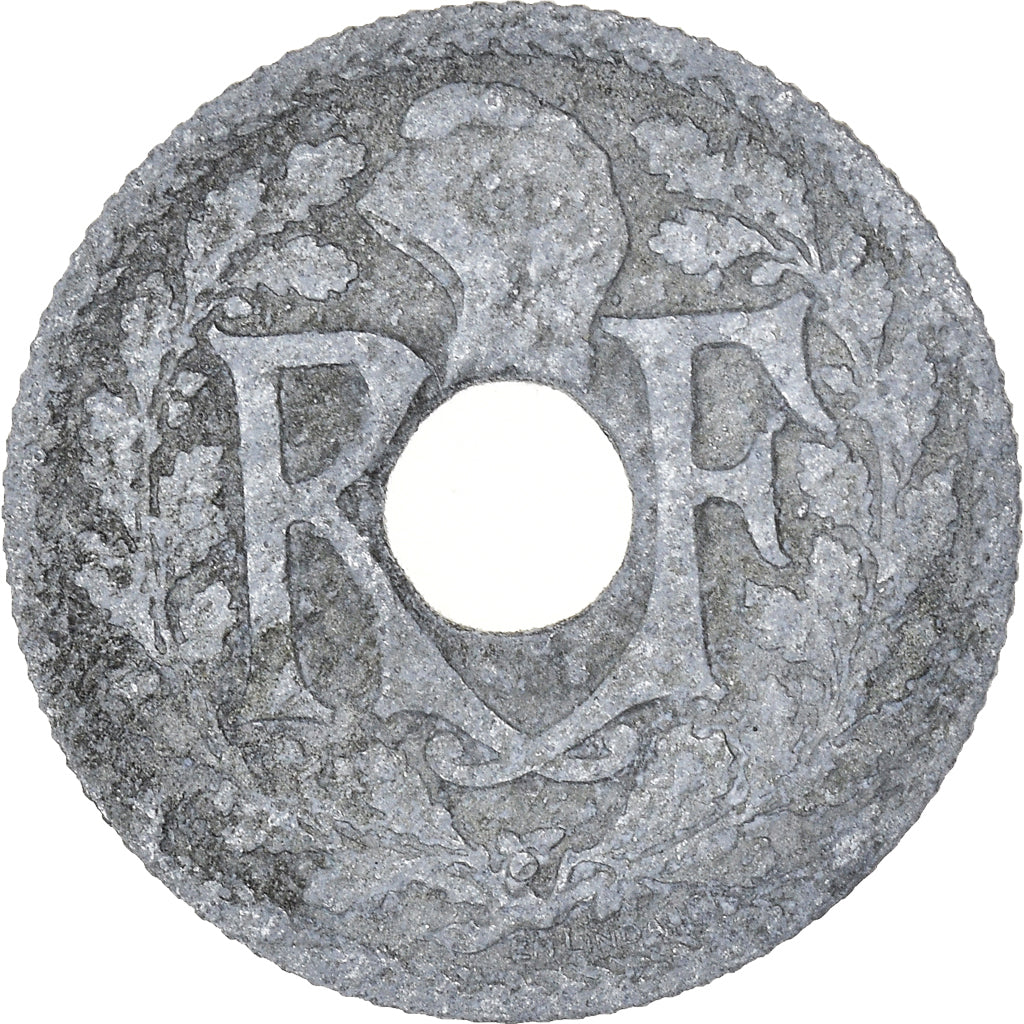 Moeda, França, 10 Centimes, 1941, Paris, F(12-15), Zinco, KM:895, Gadoury:288