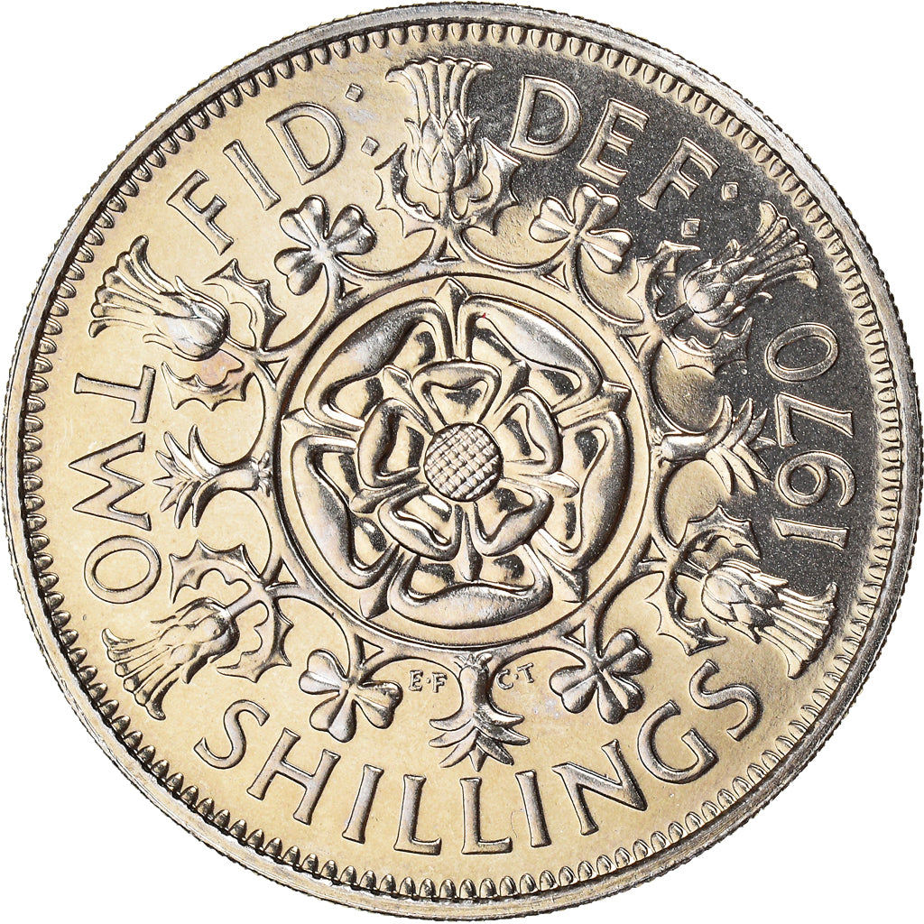 Coin, Great Britain, Florin, Two Shillings, 1970, MS(63), Copper-nickel