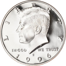Moeda, Estados Unidos da América, Half Dollar, 1996, San Francisco, Kennedy.BE