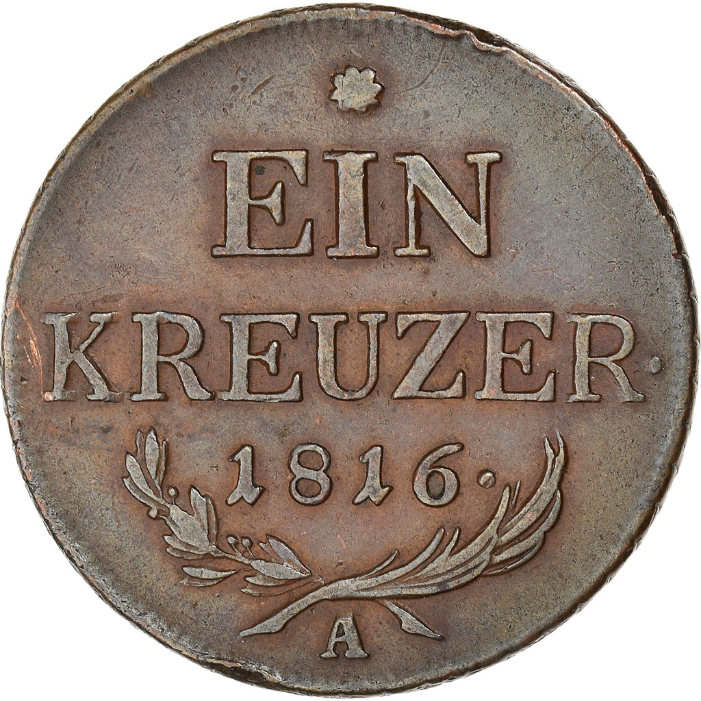 Coin, Austria, Franz II (I), Kreuzer, 1816, EF(40-45), Copper, KM:2113